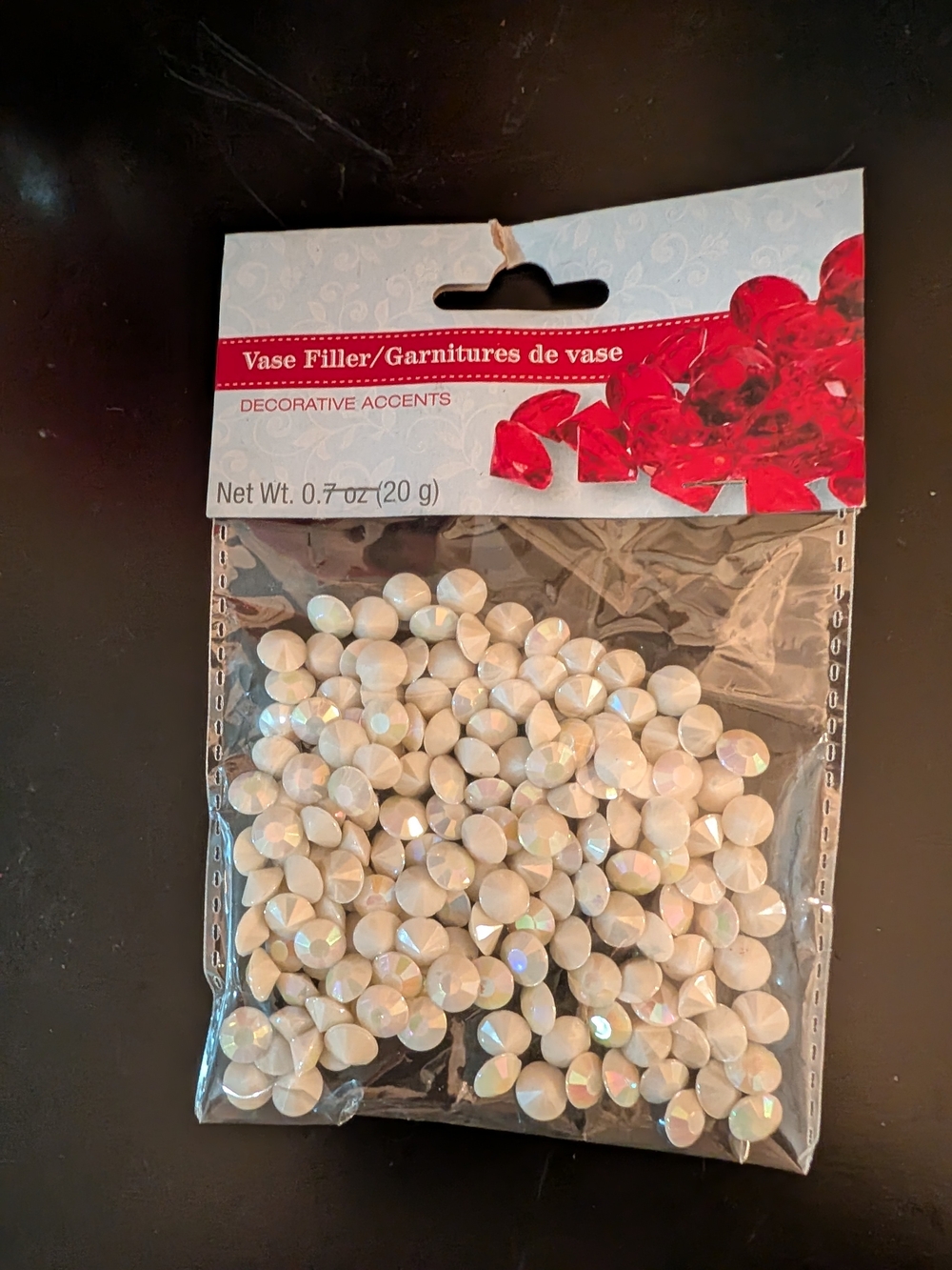 Vase Filler Decorative Accents - Iridescent White